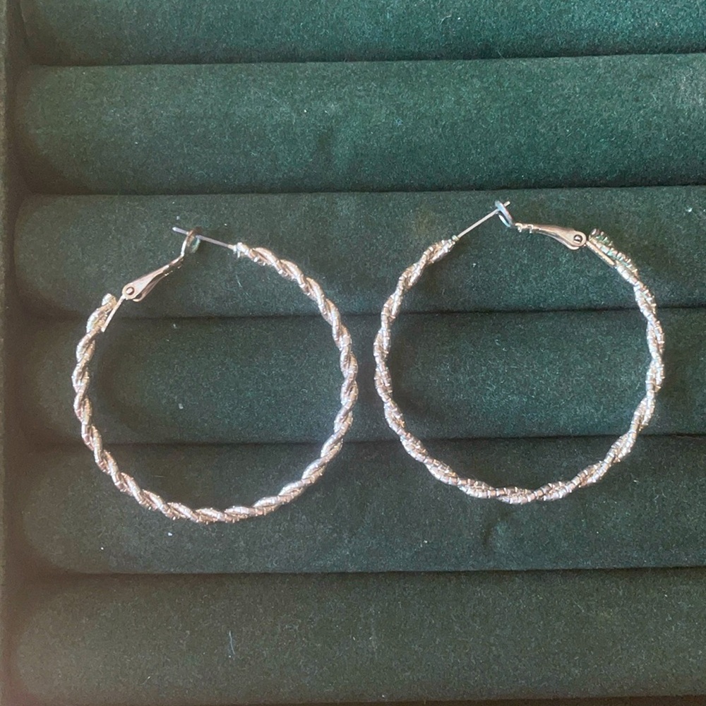 Silver Hoops